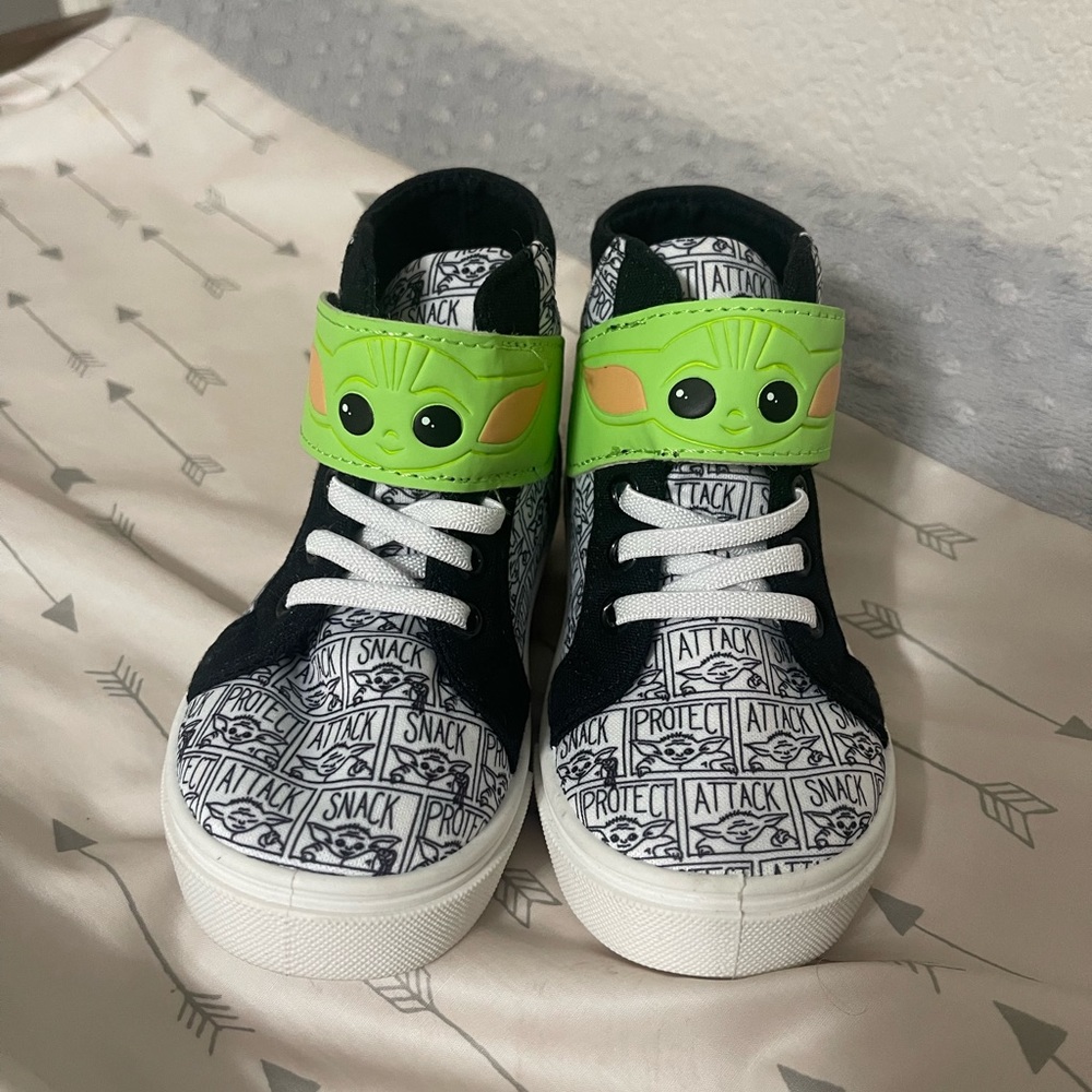 Baby yoda high tops